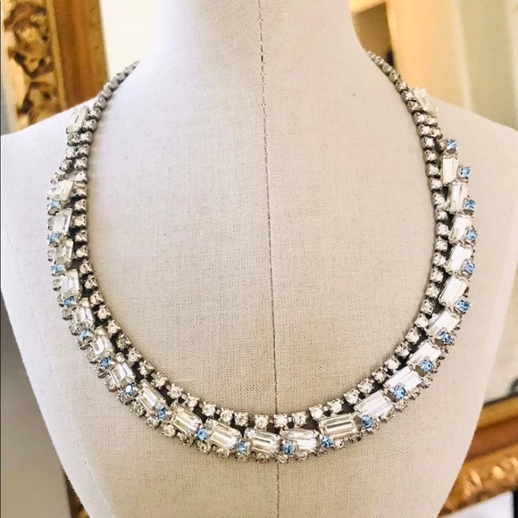 🔥 Vintage Rhinestone Art Deco Choker Necklace STUNNER 💎 - Picture 17 of 17